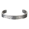 "Serenity Prayer" Metal Cuff Bracelet