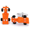 Orange Race Car Cuff Links
