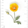 California Poppy Brooch Pin