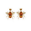 carder bee earrings