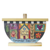 "Chag Sameach" Wooden Menorah