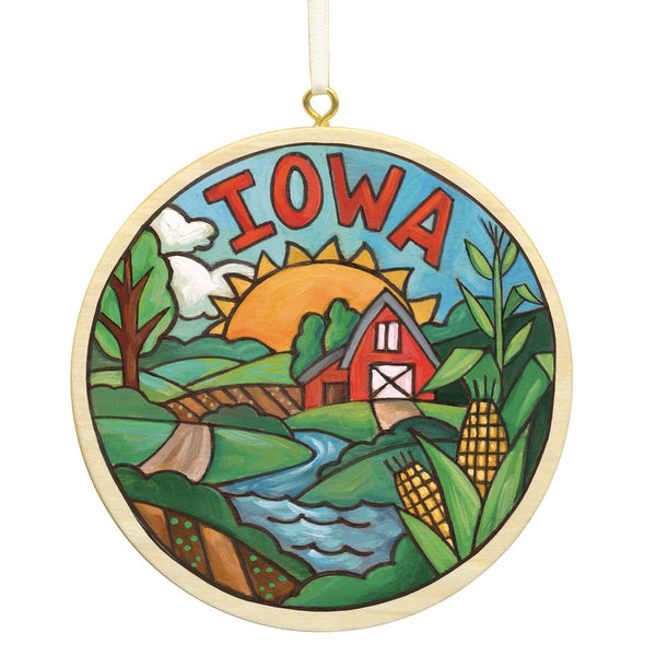 Iowa Circle Ornament | "Explore the Heartland"