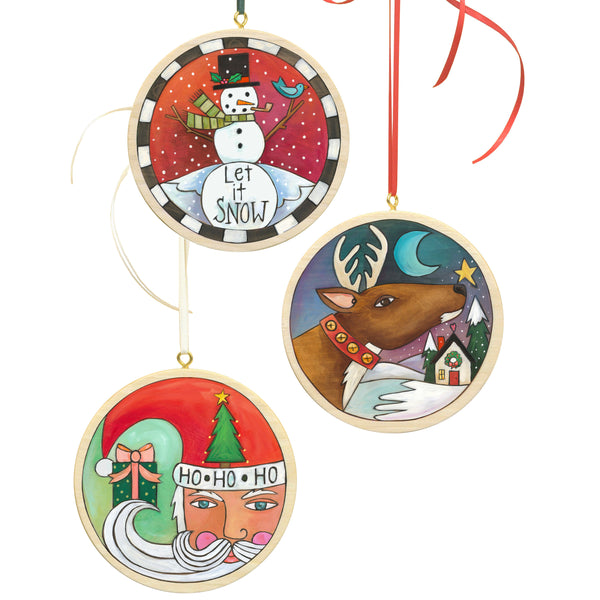Circle Christmas Ornament Set