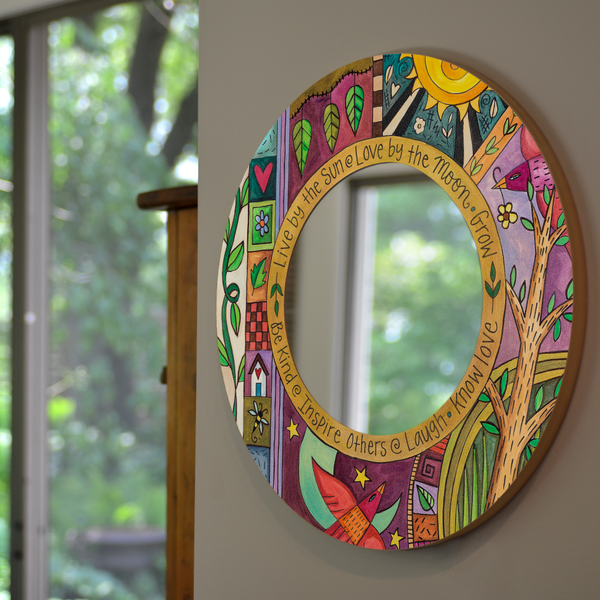 "Glory Days" Circle Mirror