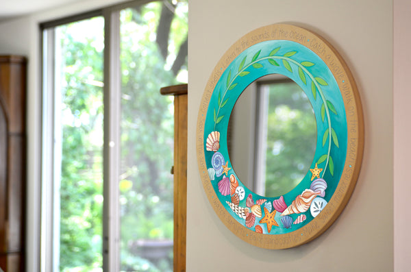 "Shell Yeah" Circle Mirror