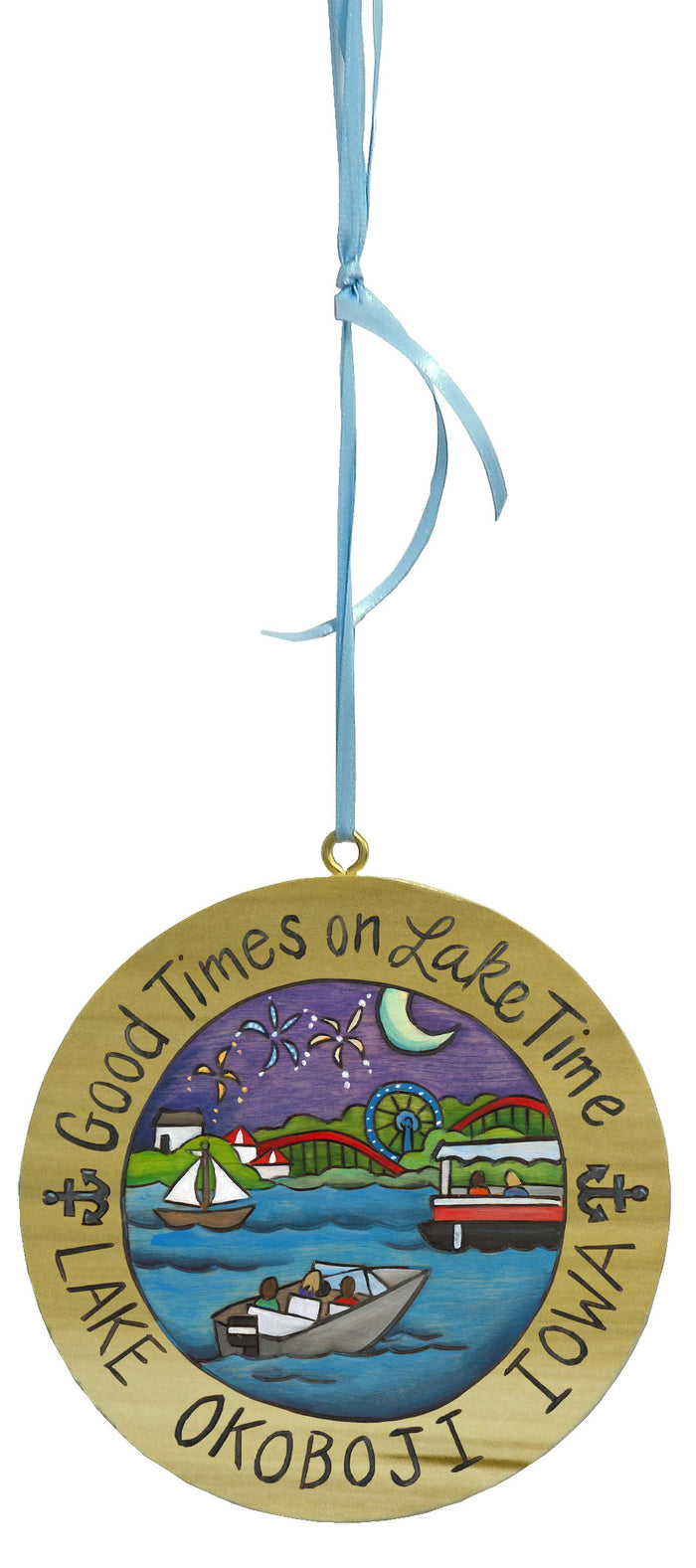 "Good Times" Okoboji Circle Ornament