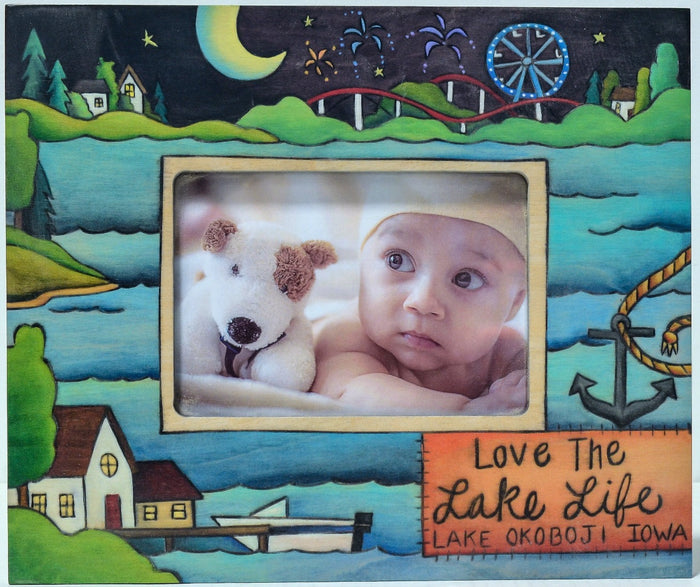 "Lake, Life, Love" Picture Frame