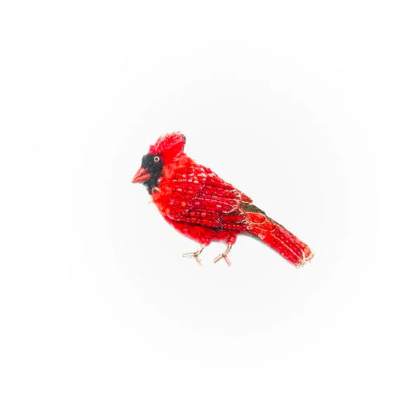Common Cardinal Brooch Pin