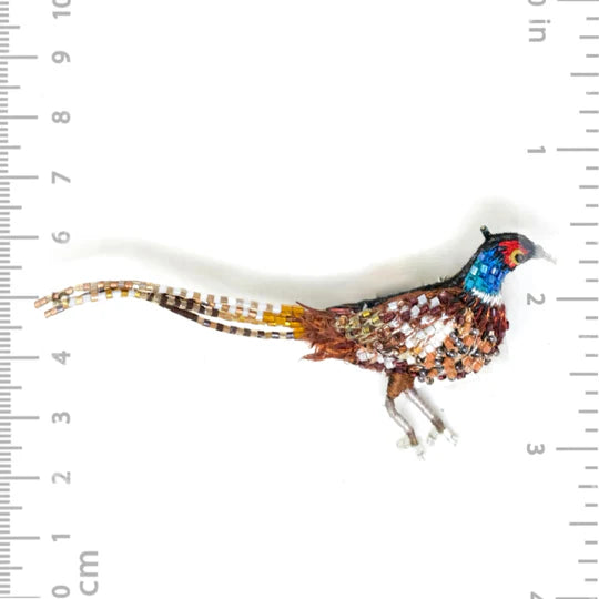 Common Pheasant Brooch Pin