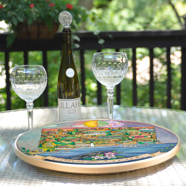 Connecticut Lazy Susan | "Constitution State"