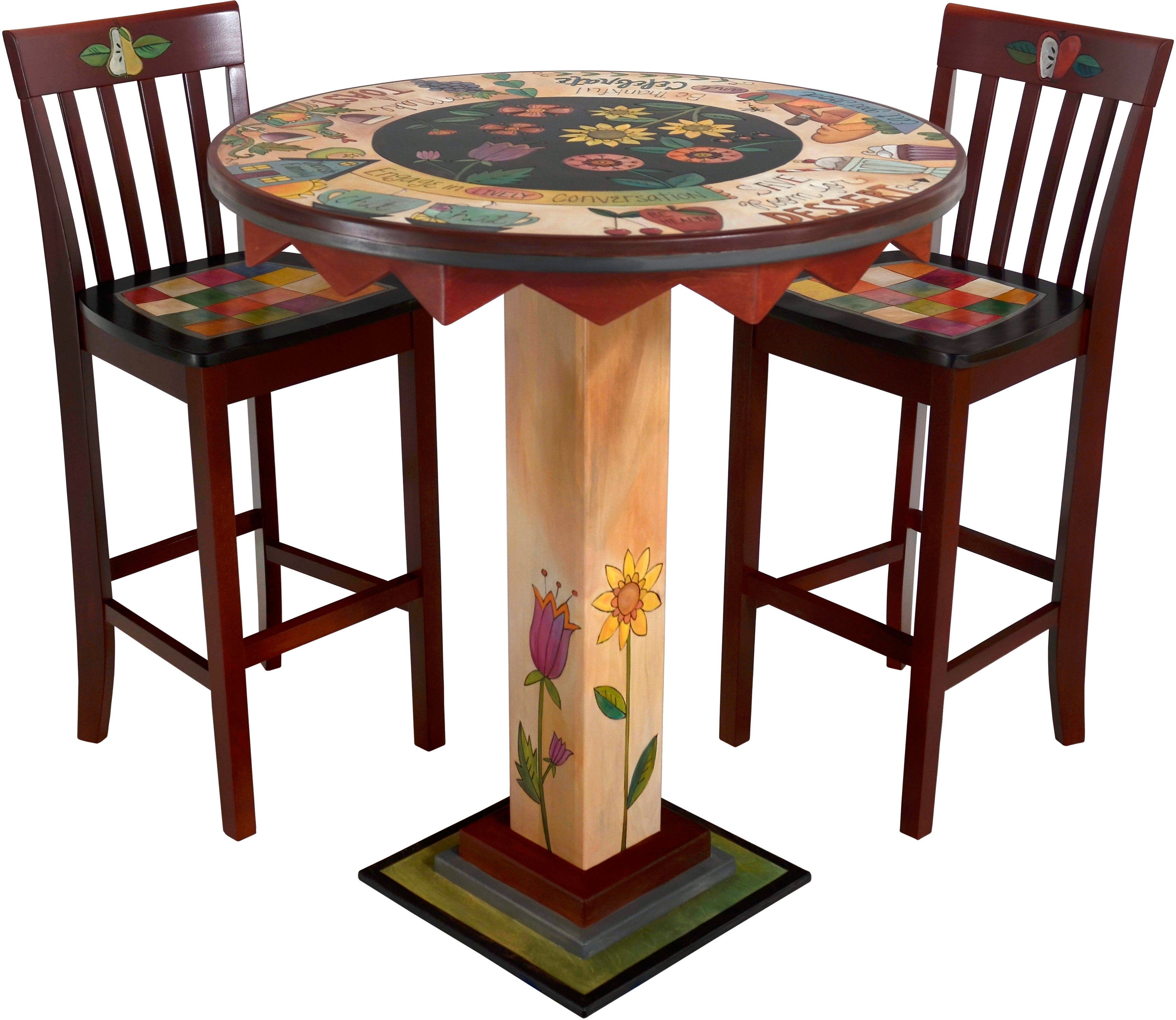 Bar Height Table and Stool Set