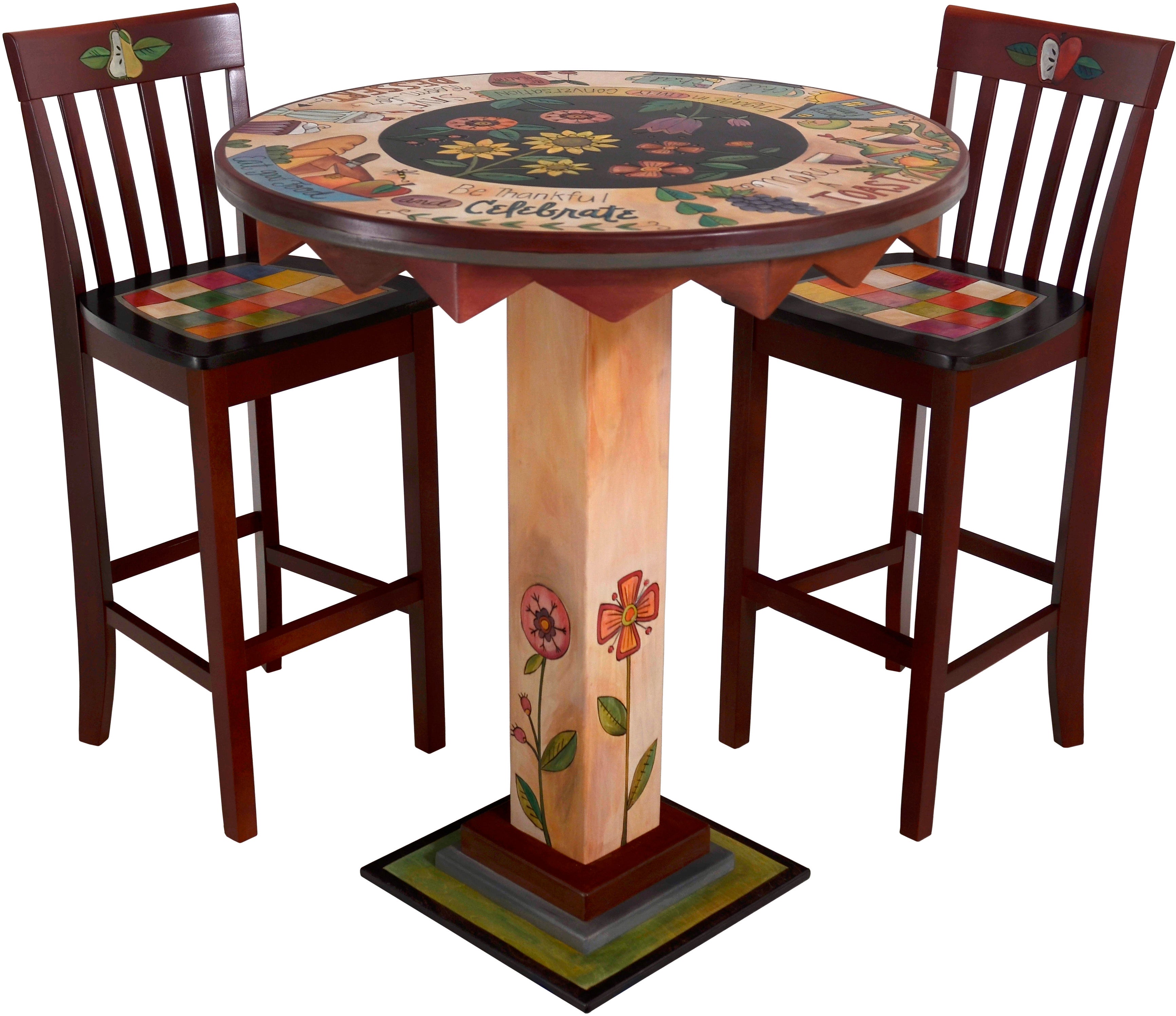 Bar Height Table and Stool Set