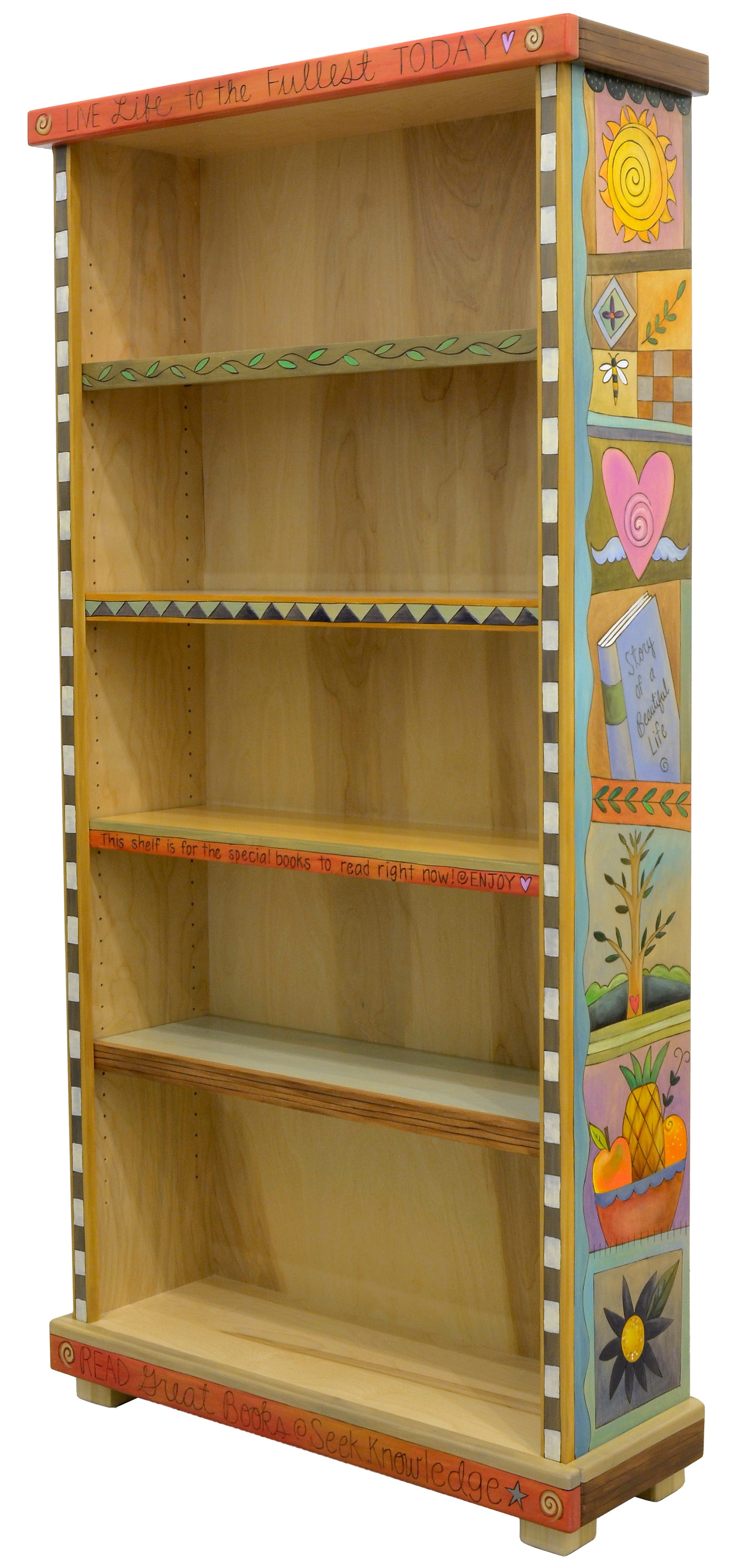 Tall Bookcase with Adjustable Shelves | Patchwork