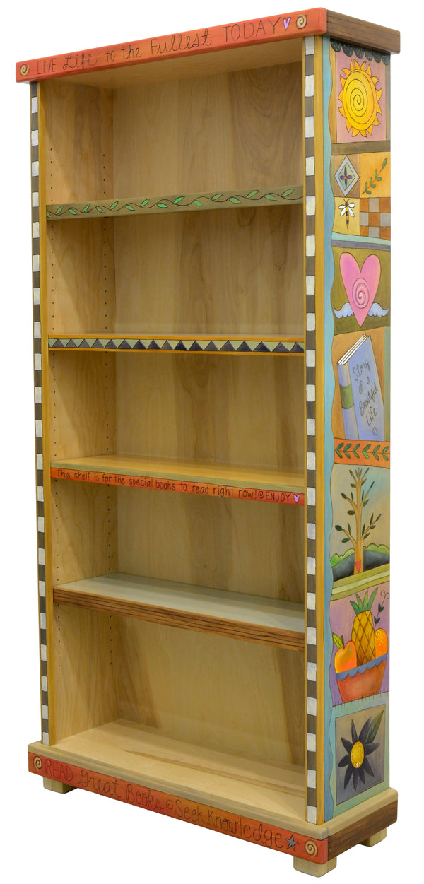 Tall Bookcase with Adjustable Shelves | Patchwork