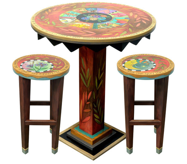 Bar Height Table with Stools