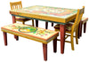 60" Rectangular Dining Table with Seating