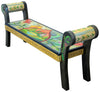 Rolled Arm Bench | Hilly Landscape