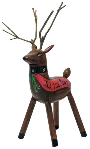 Christmas reindeer sculpture