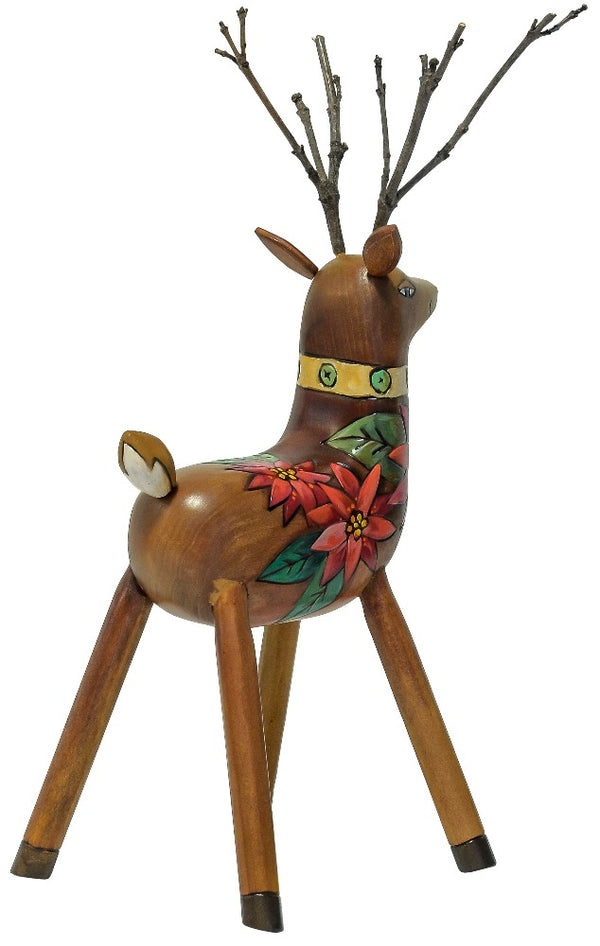 Back of wood reindeer