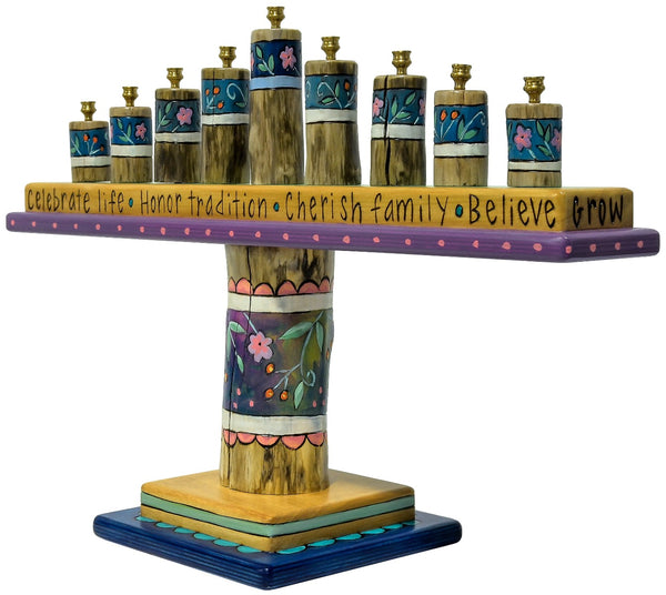 Log Menorah