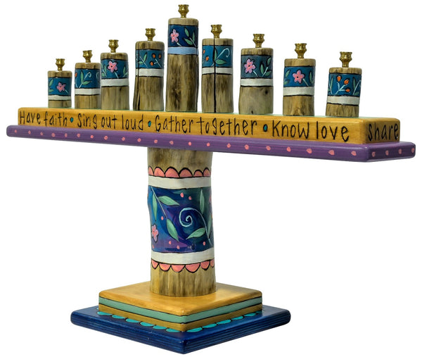 Log Menorah