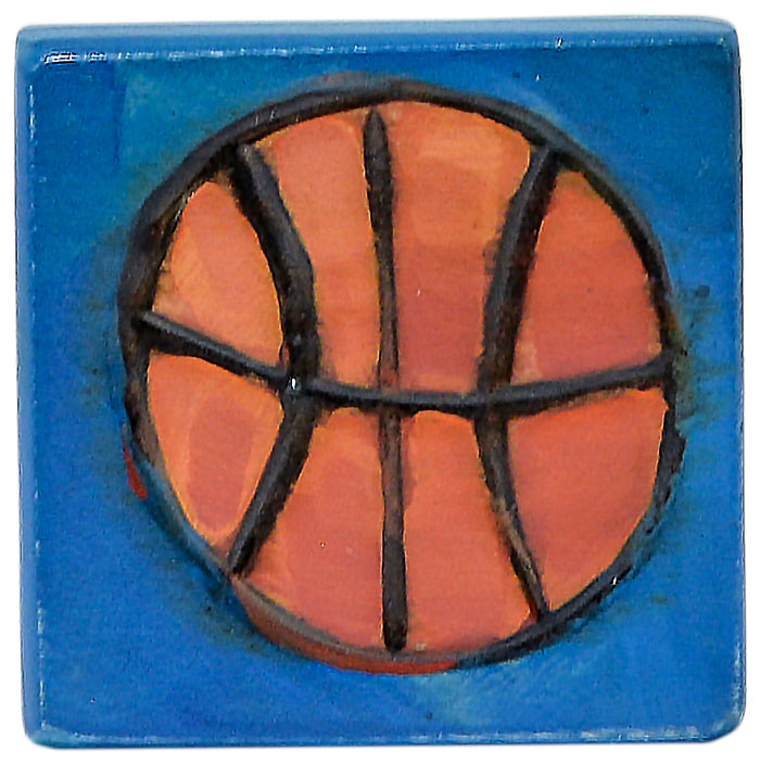 Small Perpetual Calendar Magnet | Basketball