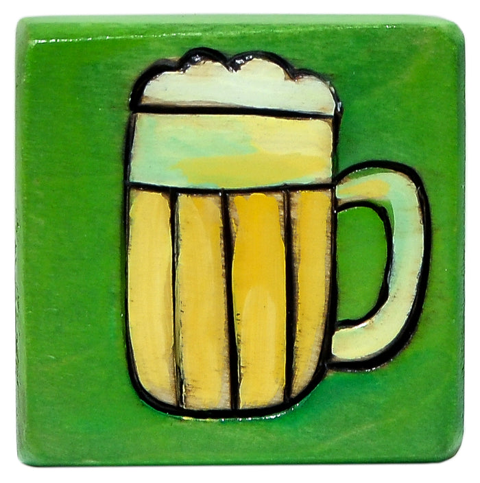 Small Perpetual Calendar Magnet | Beer Mug