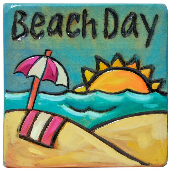 Large Perpetual Calendar Magnet | Beach Day 2