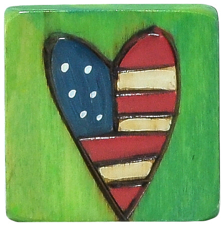 Small Perpetual Calendar Magnet | Americana Heart