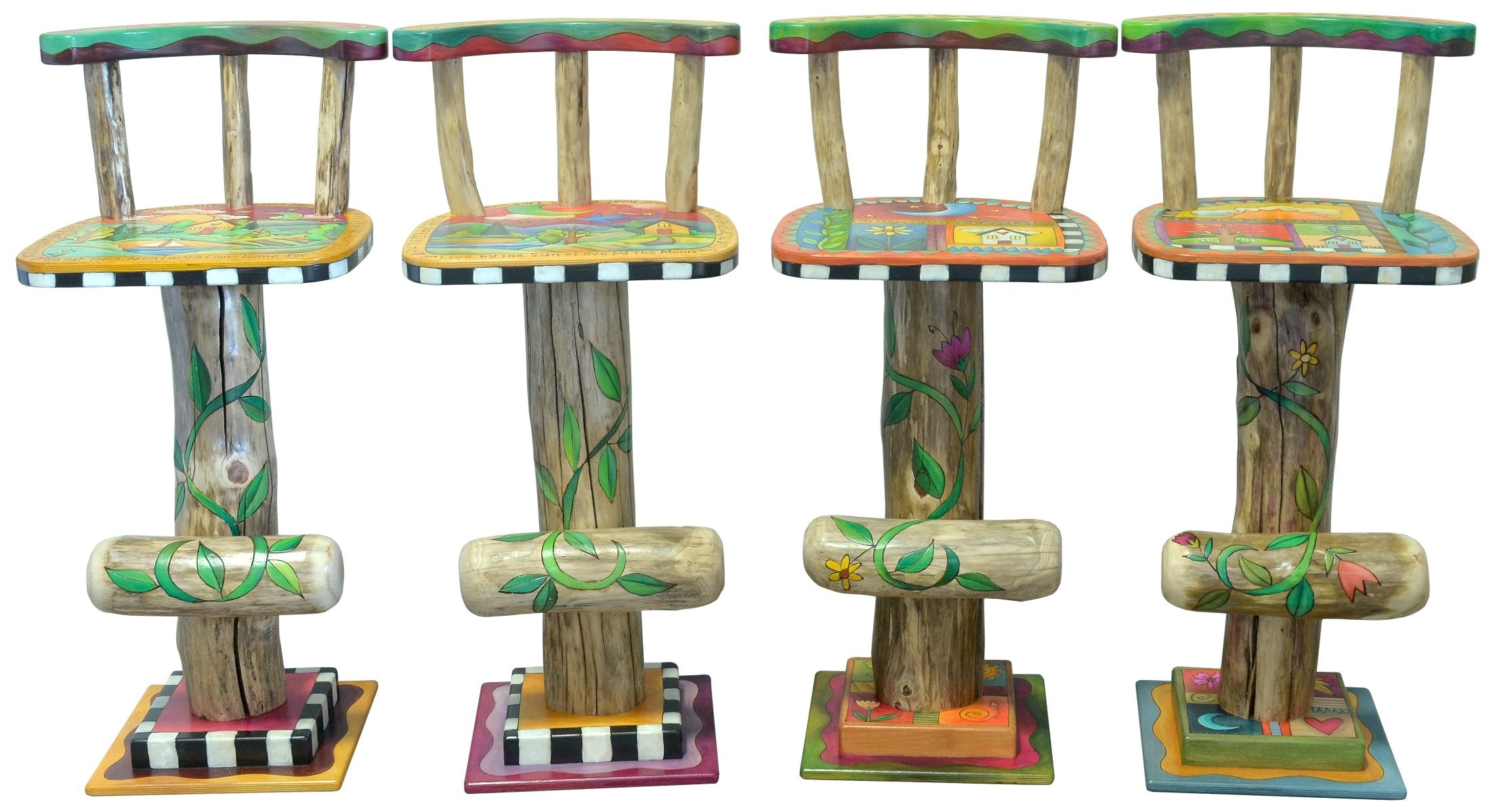 Stool Set with Backs