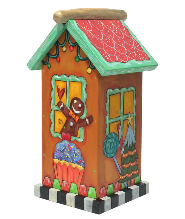 Small Gingerbread House Sculpture