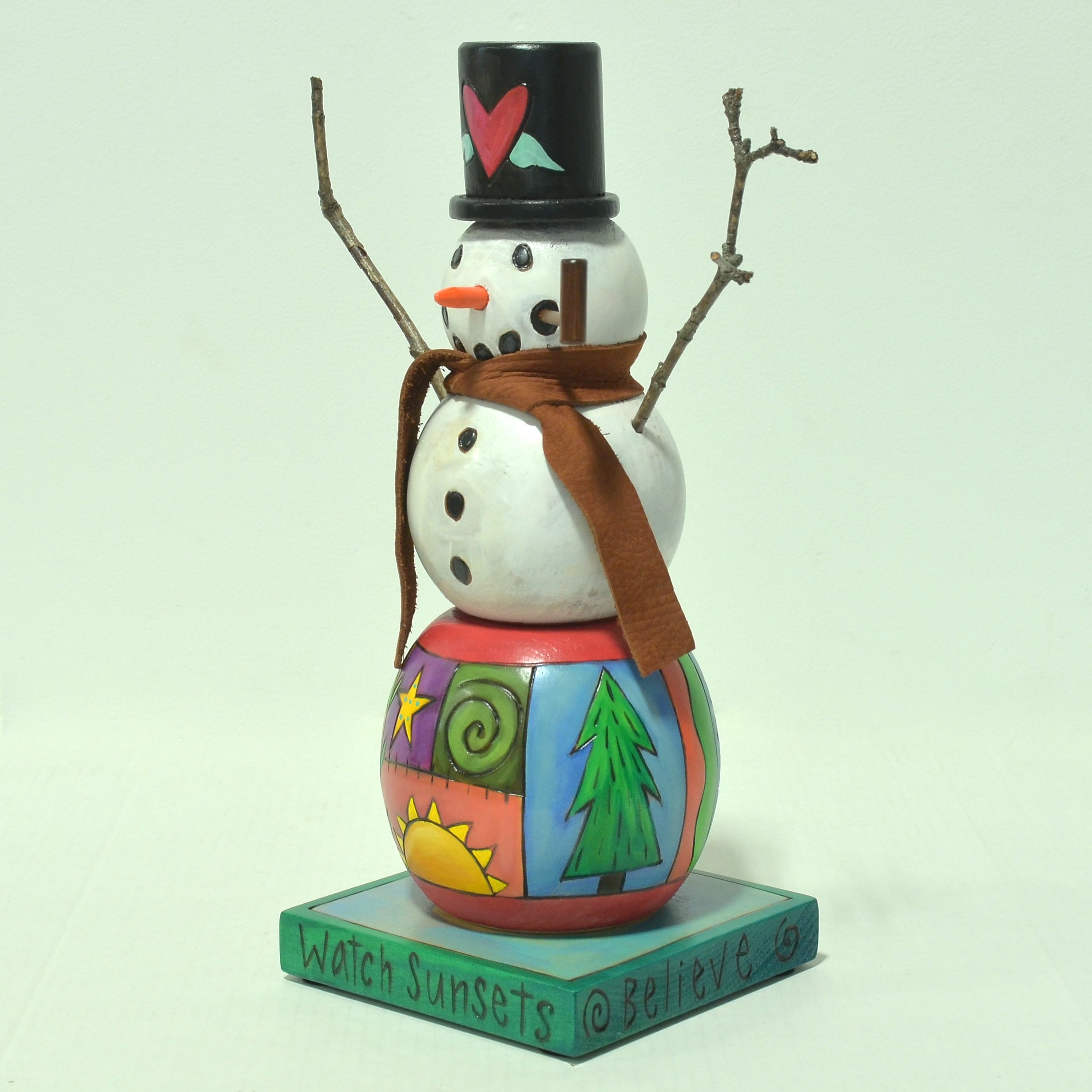 Extra Small Snowman Sculpture