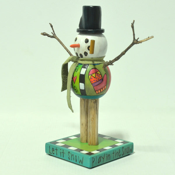 Extra Small Snowman Sculpture