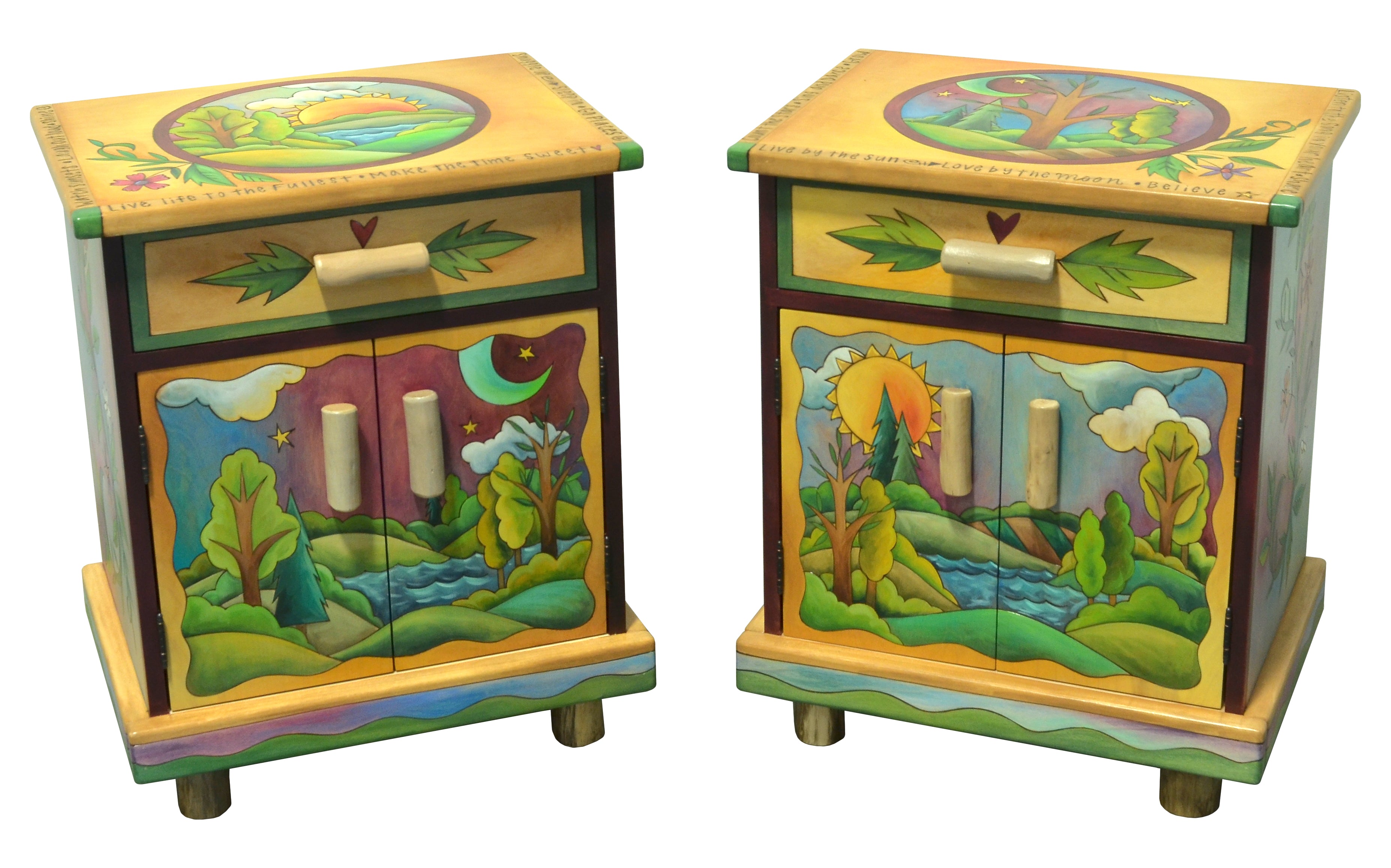 Nightstand Cabinet Set