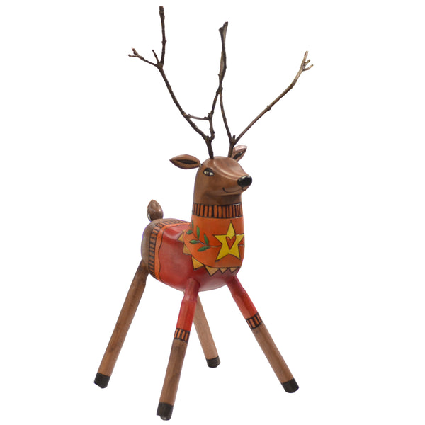 Reindeer Sculpture | Red Sweater