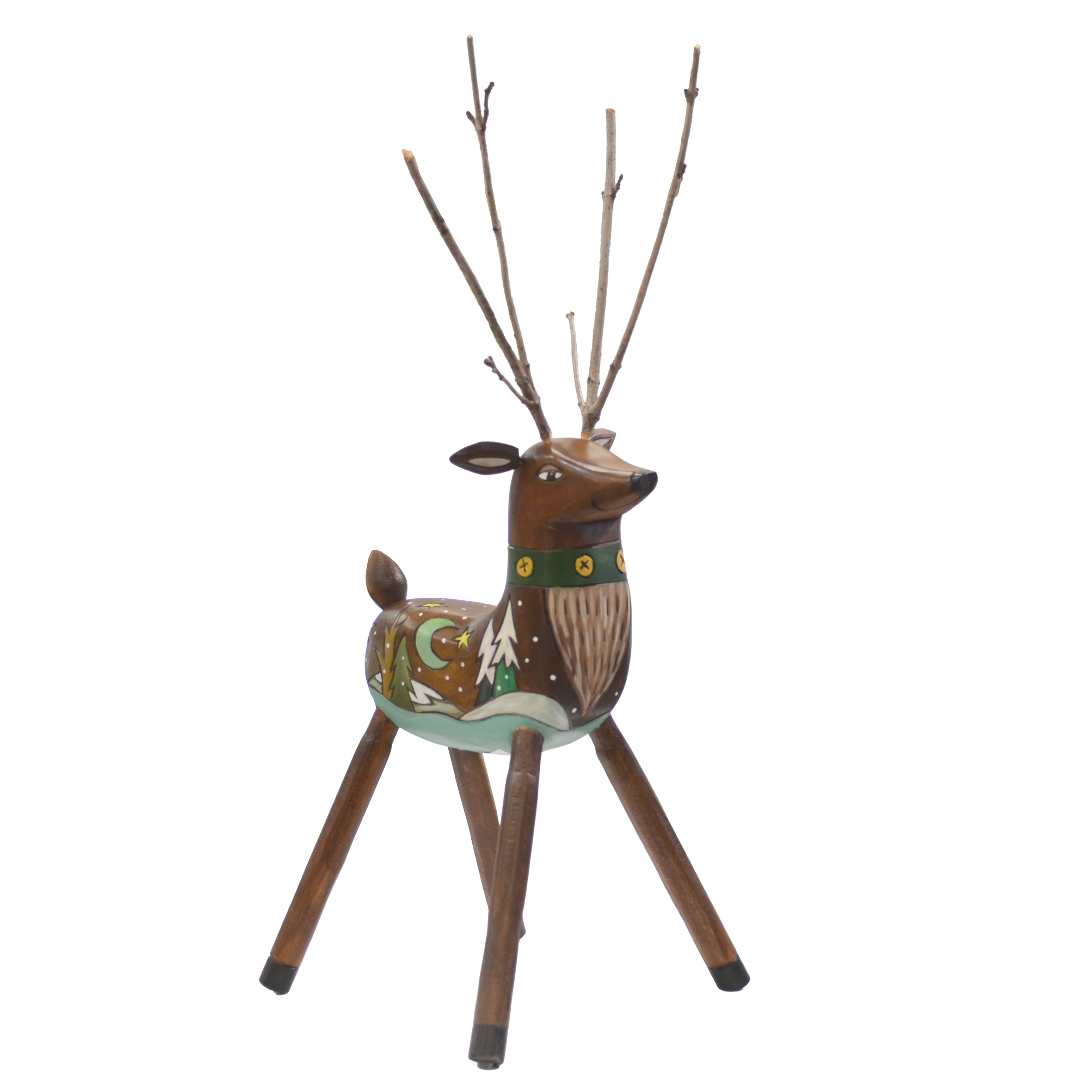 Reindeer Sculpture | Day & Night Landscape