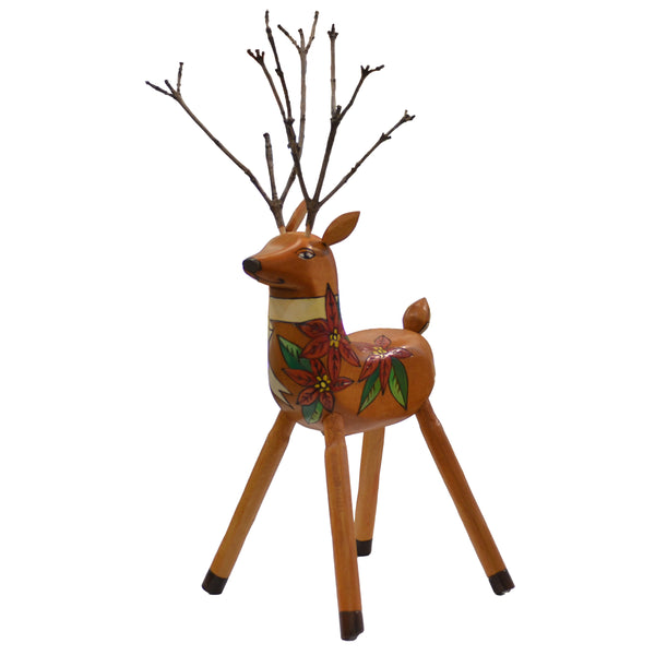 Reindeer Sculpture | Ribbon & Floral