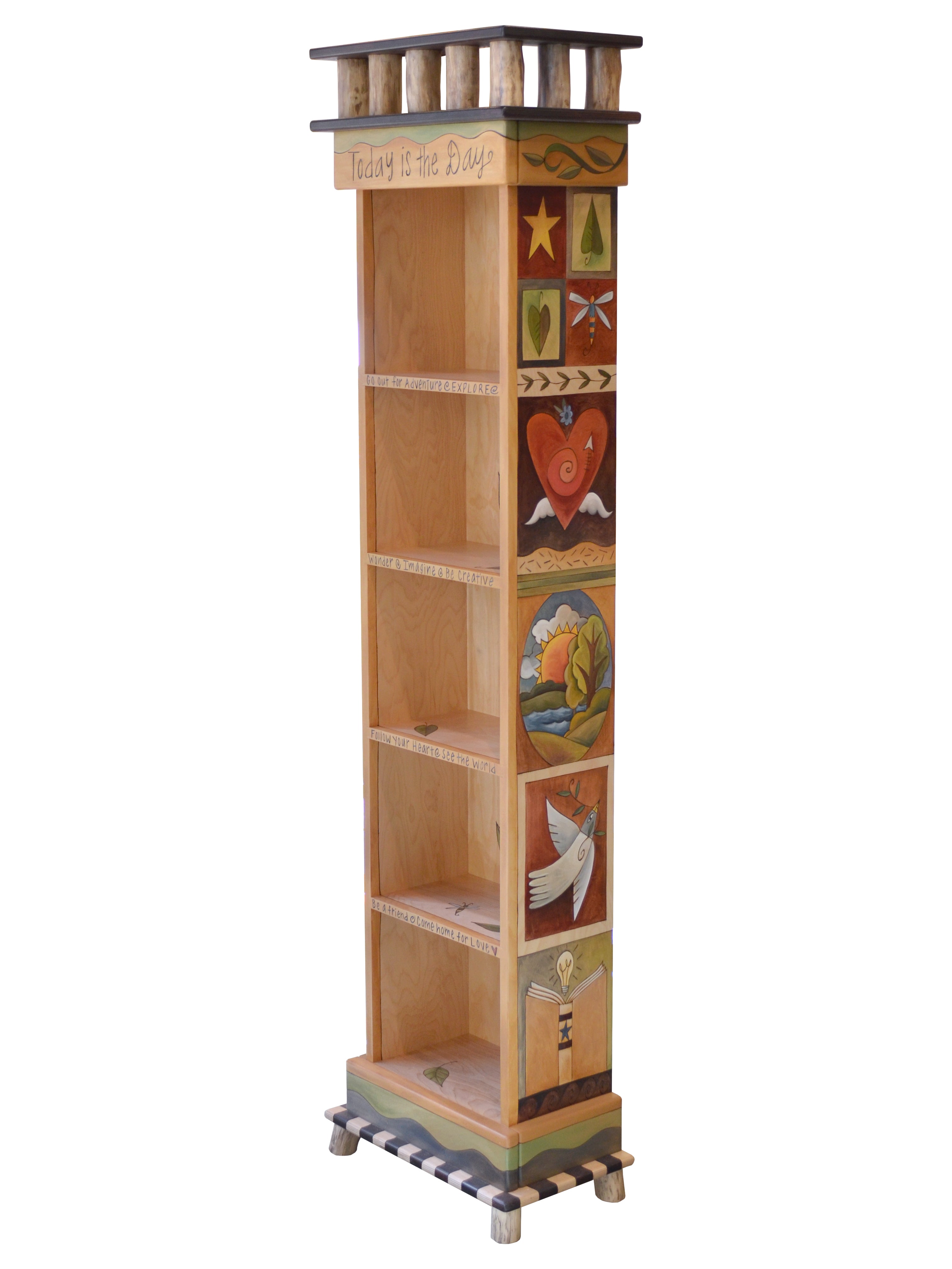 Narrow Bookcase | Boxed Icons