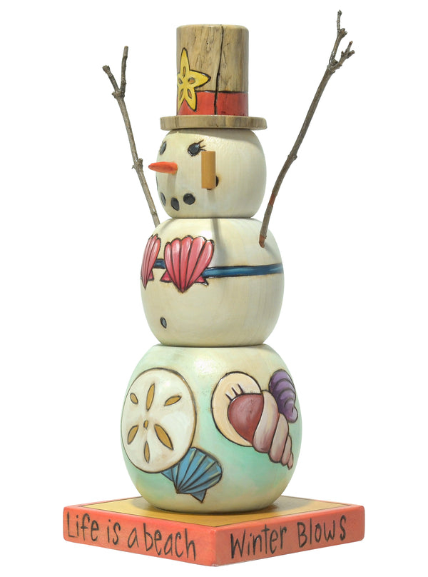 Extra Small Snowman Sculpture