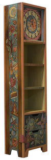 Contemporary Bookcase with Clock