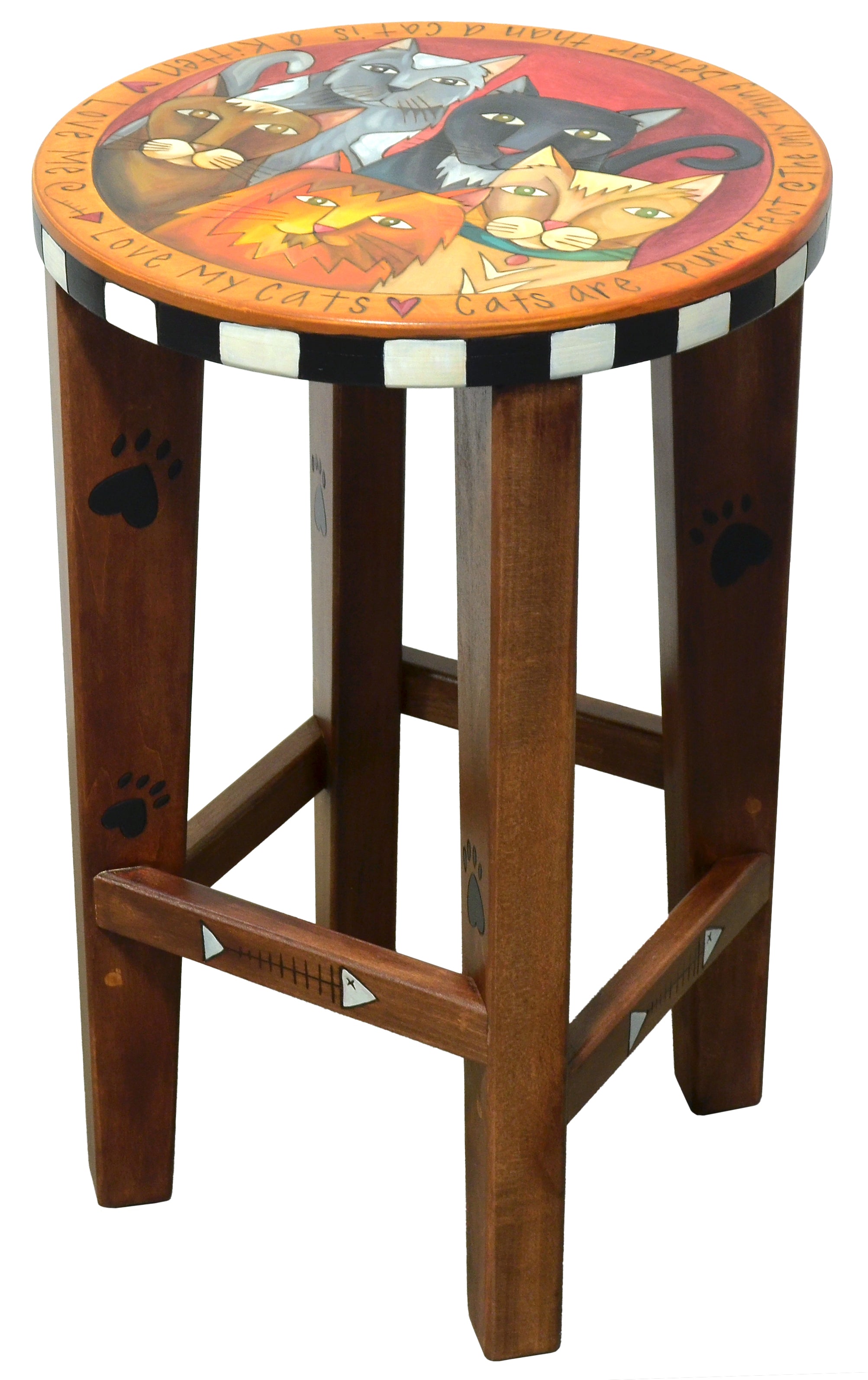Round Stool | Sticks Handmade