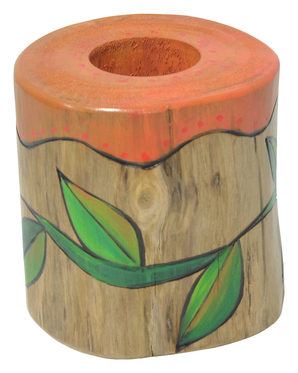 Small Log Candle Holder