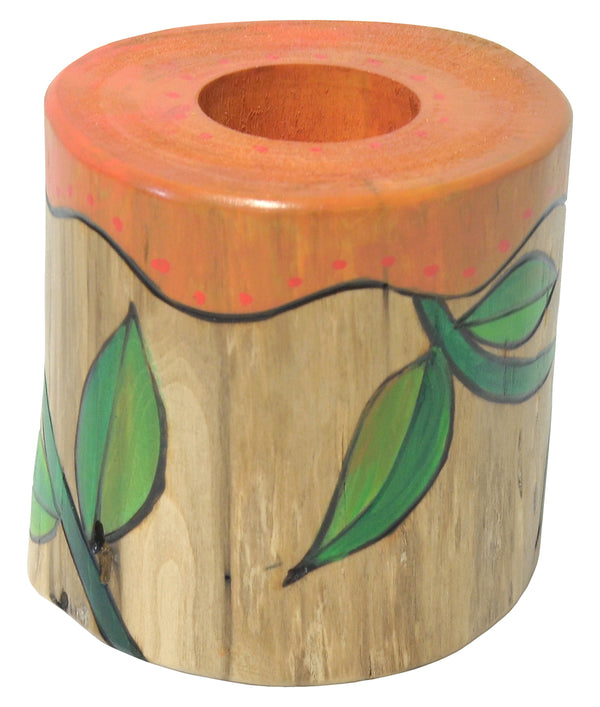Small Log Candle Holder