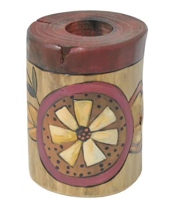 Large Log Candle Holder