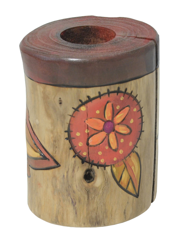 Large Log Candle Holder