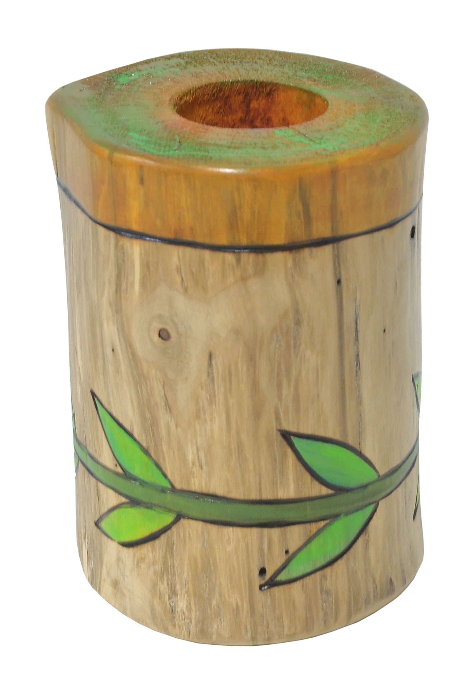 Large Log Candle Holder
