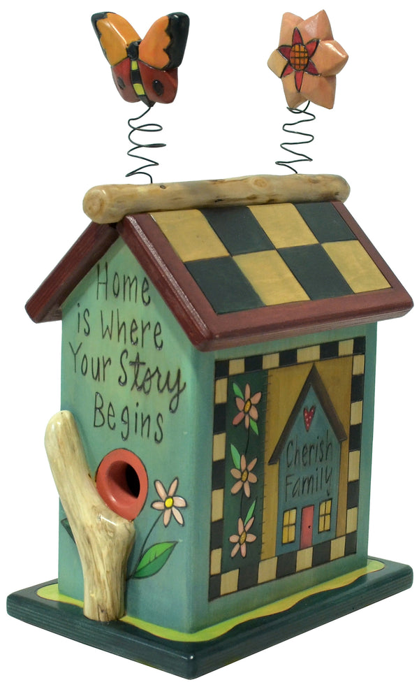 Small Birdhouse Sculpture