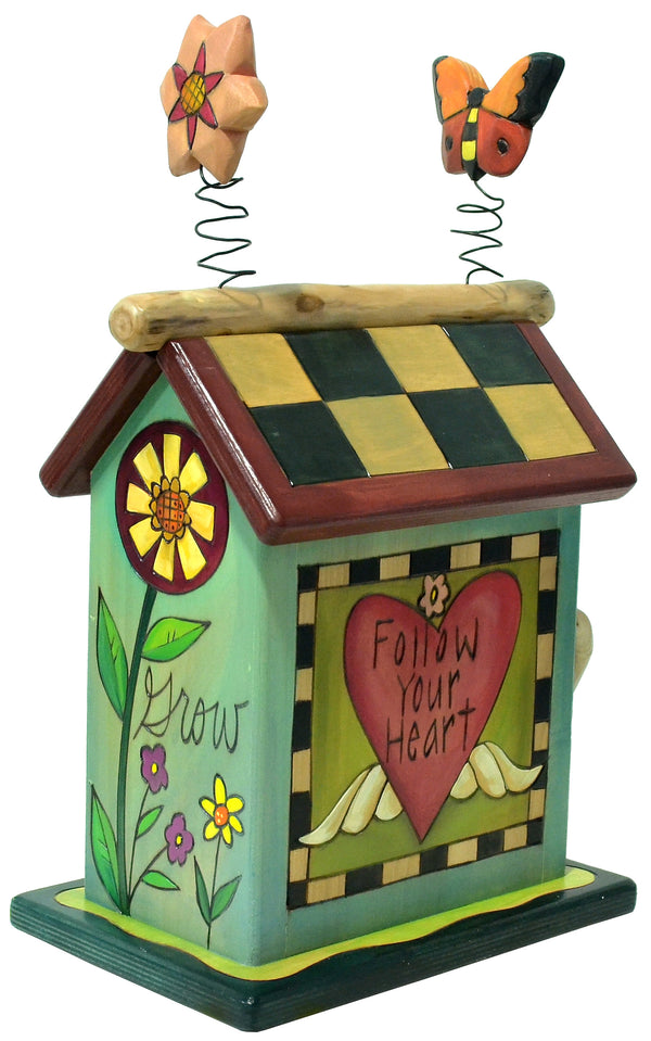 Small Birdhouse Sculpture