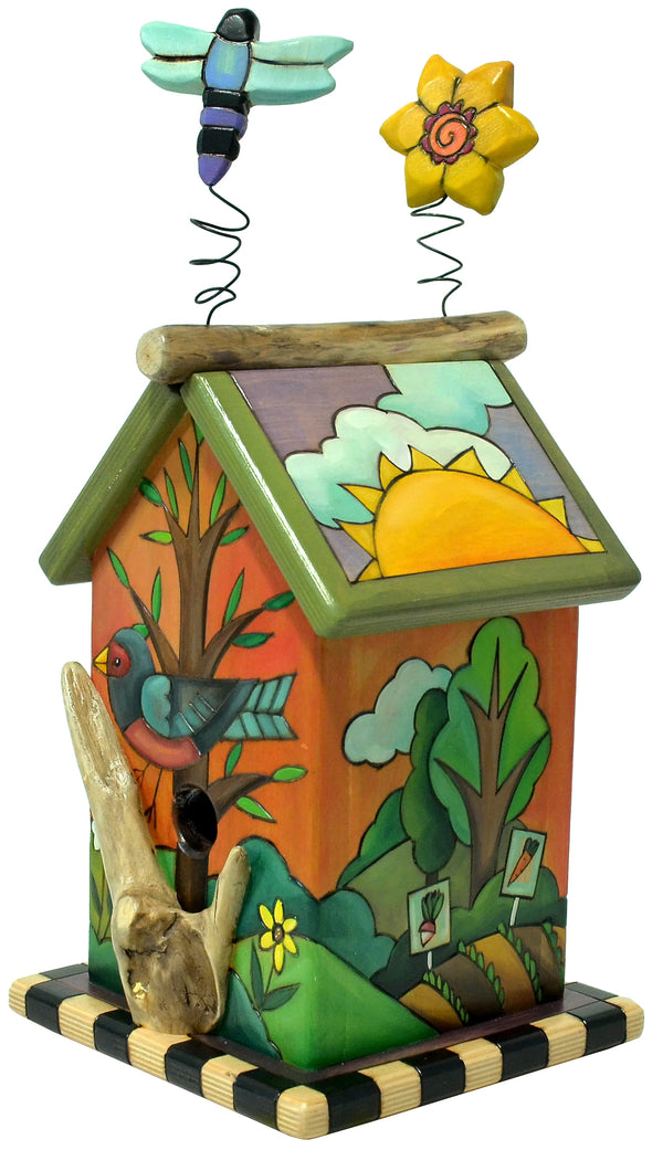 Small Birdhouse Sculpture
