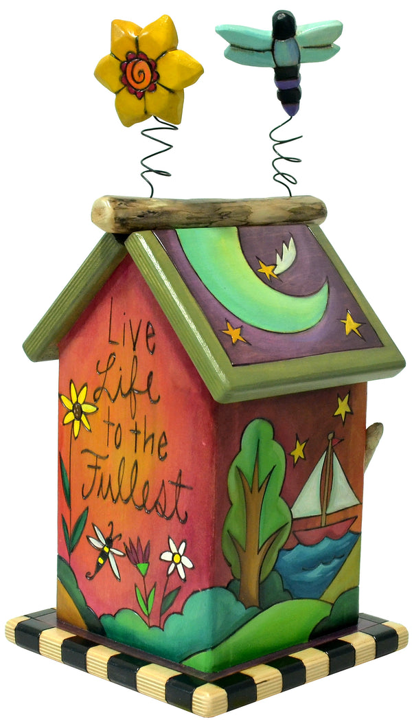 Small Birdhouse Sculpture
